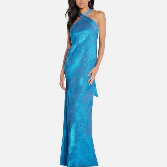 beaded ocean dress Scala 80305 Beaded Long Formal Fitted Sequin Prom Dress – The Dress Outlet main image 1